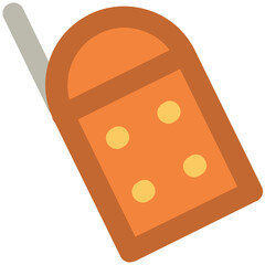 A cordless phone, bold line icon