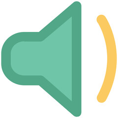 Bold line icon of a volume