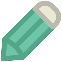 Pencil icon in bold line design 