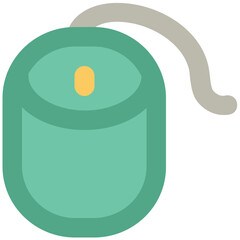 A computer mouse bold line icon