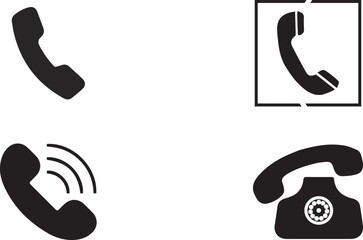 phone simple icons Telephone symbol. icon telephone call.