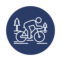 cycling, bicycle, hill, mountain, tree, cycling ride icon