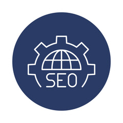 seo, gear, maintenance, search, magnifying glass, seo maintenance icon