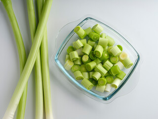 freshly chopped leek
