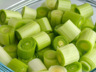 freshly chopped leek
