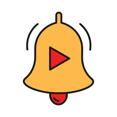 notification, tone, video, video notification icon