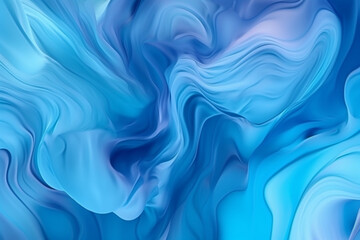 Modern liquid blue tones abstract background Generative Ai
