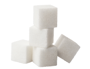 Sugar cubes cut out