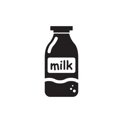 Milk bottle vector icon. Natural milk flat sign design. Milk symbol pictogram. UX UI icon