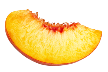 Peach, Nectarine, isolated on white background, full depth of field