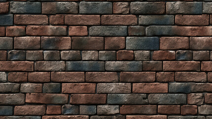 Obraz premium Dark, old brick wall