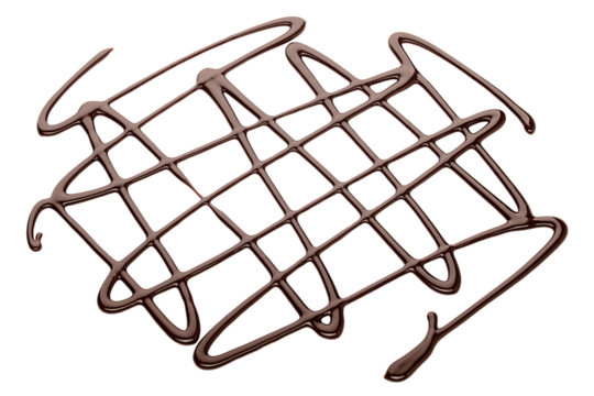 Liquid chocolate syrup isolated on white background, clipping path, full depth of field