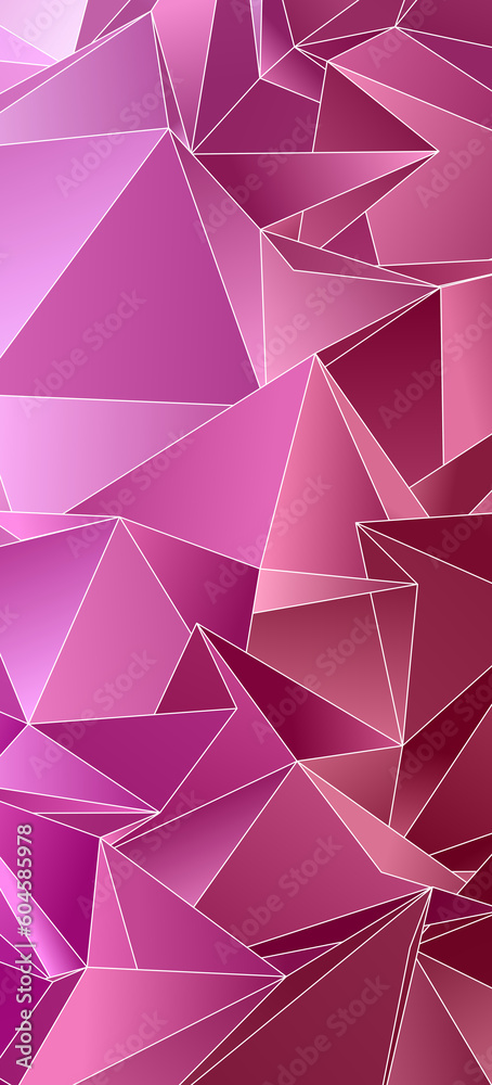 Wall mural 3d Triangles, abstract  background. Design wallpaper.