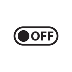 On off vector icon. Switch button flat sign design. On Off switch symbol pictogram. Power button icon. UX UI icon 