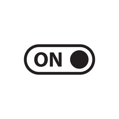 On off vector icon. Switch button flat sign design. On Off switch symbol pictogram. Power button icon. UX UI icon 