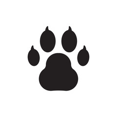 Paw vector icon. Animal paw icon. Dog and cat paw sign. Paw print symbol. Pet concept symbol pictogram. UX UI icon