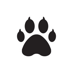 Paw vector icon. Animal paw icon. Dog and cat paw sign. Paw print symbol. Pet concept symbol pictogram. UX UI icon © Elchin