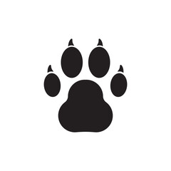 Paw vector icon. Animal paw icon. Dog and cat paw sign. Paw print symbol. Pet concept symbol pictogram. UX UI icon © Elchin