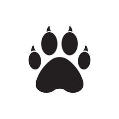 Paw vector icon. Animal paw icon. Dog and cat paw sign. Paw print symbol. Pet concept symbol pictogram. UX UI icon © Elchin