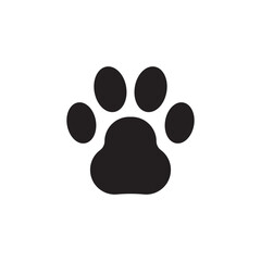 Paw vector icon. Animal paw icon. Dog and cat paw sign. Paw print symbol. Pet concept symbol pictogram. UX UI icon © Elchin