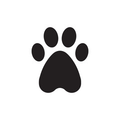 Paw vector icon. Animal paw icon. Dog and cat paw sign. Paw print symbol. Pet concept symbol pictogram. UX UI icon © Elchin