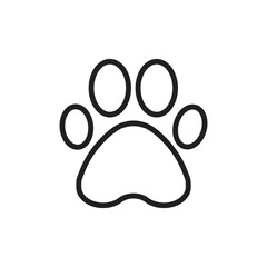 Paw vector icon. Animal paw icon. Dog and cat paw sign. Paw print symbol. Pet concept symbol pictogram. UX UI icon
