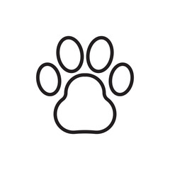 Paw vector icon. Animal paw icon. Dog and cat paw sign. Paw print symbol. Pet concept symbol pictogram. UX UI icon © Elchin