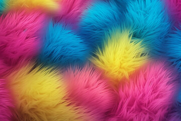 Fuzzy pink blue yellow background gradient, Generative AI