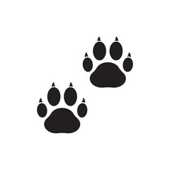 Paw vector icon. Animal paw icon. Dog and cat paw sign. Paw print symbol. Pet concept symbol pictogram. UX UI icon © Elchin