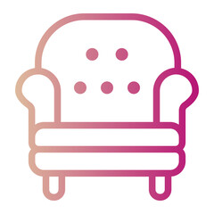 armchair gradient icon