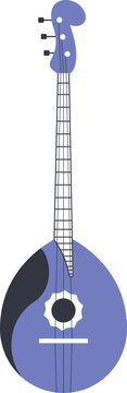 Domra. Traditional folklore East Slavic musical instrument.