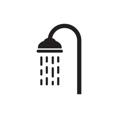 Shower vector icon. Bath flat sign design. Shower symbol pictogram. UX UI icon