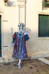 Fototapeta na wymiar Beautiful carnival masks in Campo San Zaccaria, Venice