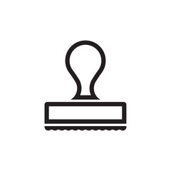 Rubber stamp icon. Stamp vector icon. Stamp flat sign design. symbol pictogram. UX UI icon