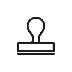 Rubber stamp icon. Stamp vector icon. Stamp flat sign design. symbol pictogram. UX UI icon
