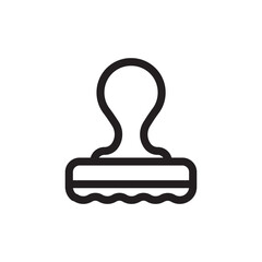 Rubber stamp icon. Stamp vector icon. Stamp flat sign design. symbol pictogram. UX UI icon