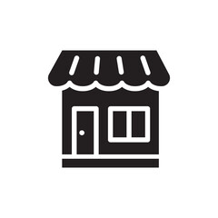 Store flat sign design. Store vector icon. Market icon. Supermarket symbol pictogram. UX UI icon