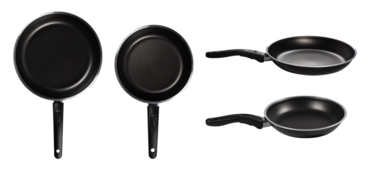 Frying Pan Set isolated on a white background