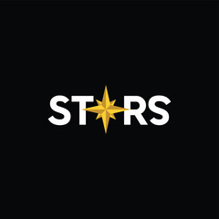 design a modern and minimalist logo star in gold color