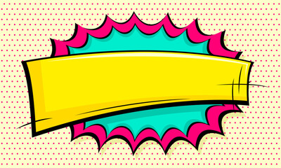 Fototapeta premium Blank comic scene template background