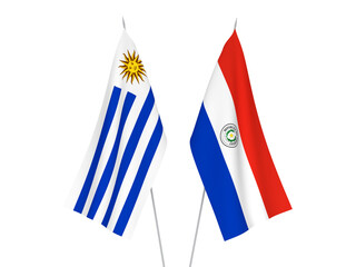 Oriental Republic of Uruguay and Paraguay flags