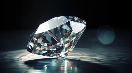 close up diamond by ai generative