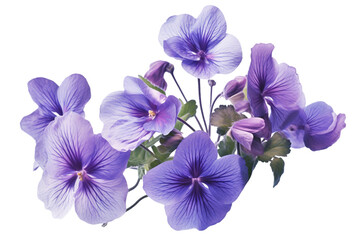 purple iris isolated on white