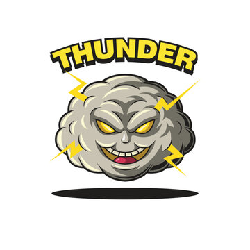 Cloud Character Mascot logo