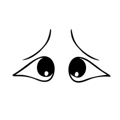  cartoon eyes design vector  