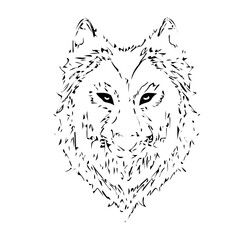 vintage bear head vector