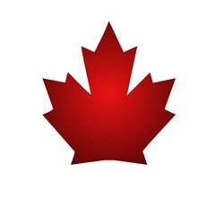 canadian leaf icon vector