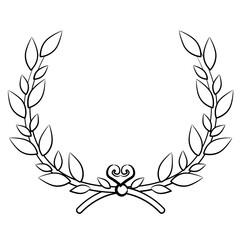 laurel wreath vector