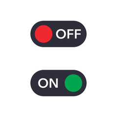 Switch button or turn on turn off power