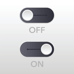 Switch button or turn on turn off power